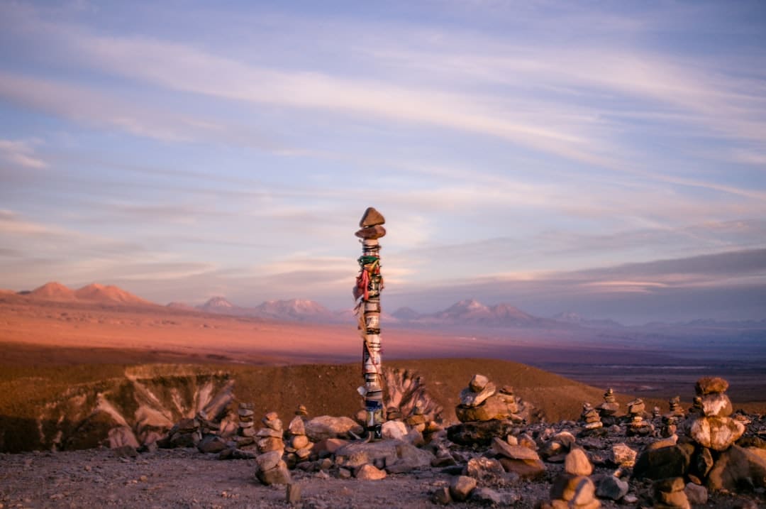 Photo by Juan Manuel Núñez Méndez brown rock formations at blue hour