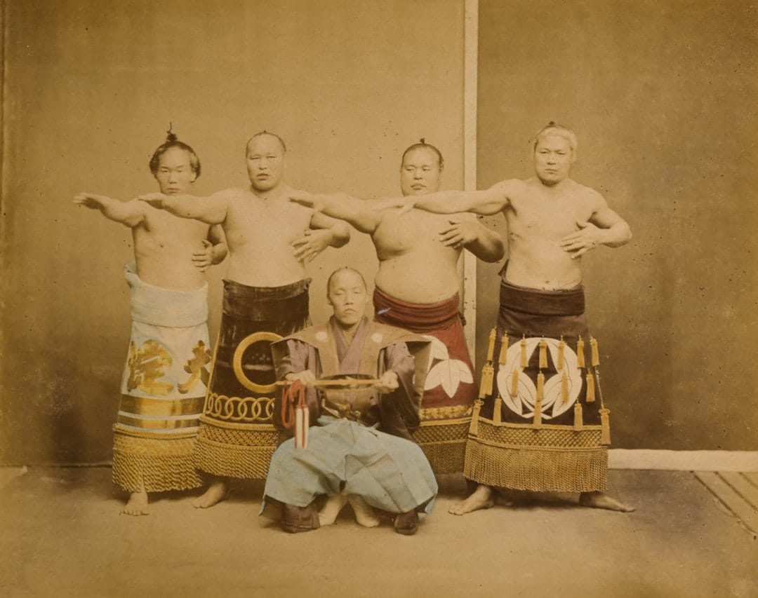 Photo by Library of Congress Sumo wrestlers